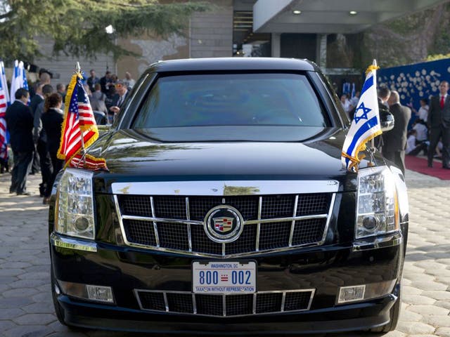 US President Barack Obama's limousine, known as the "Beast"