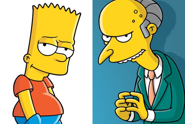 Not the defendant and judge, but their fictional namesakes: Bart Simpson and Mr Burns from The Simpsons