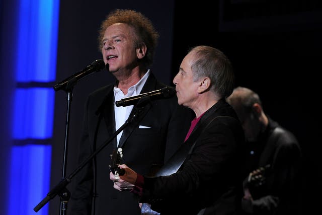 Art Garfunkel and Paul Simon singing 'The Sound of Silence'