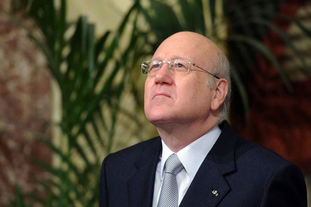 Najib Mikati said tonight in a speech aired live on TV that he hoped his departure would be "an impetus for leaders to shoulder their responsibilities"