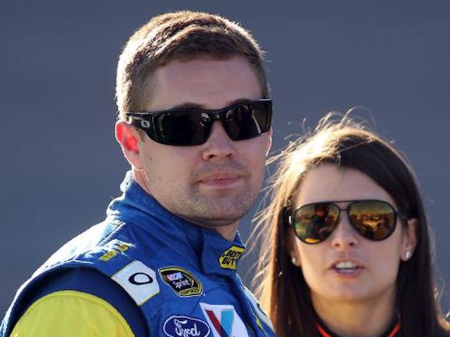 Nascar drivers Danica Patrick and Ricky Stenhouse Jr