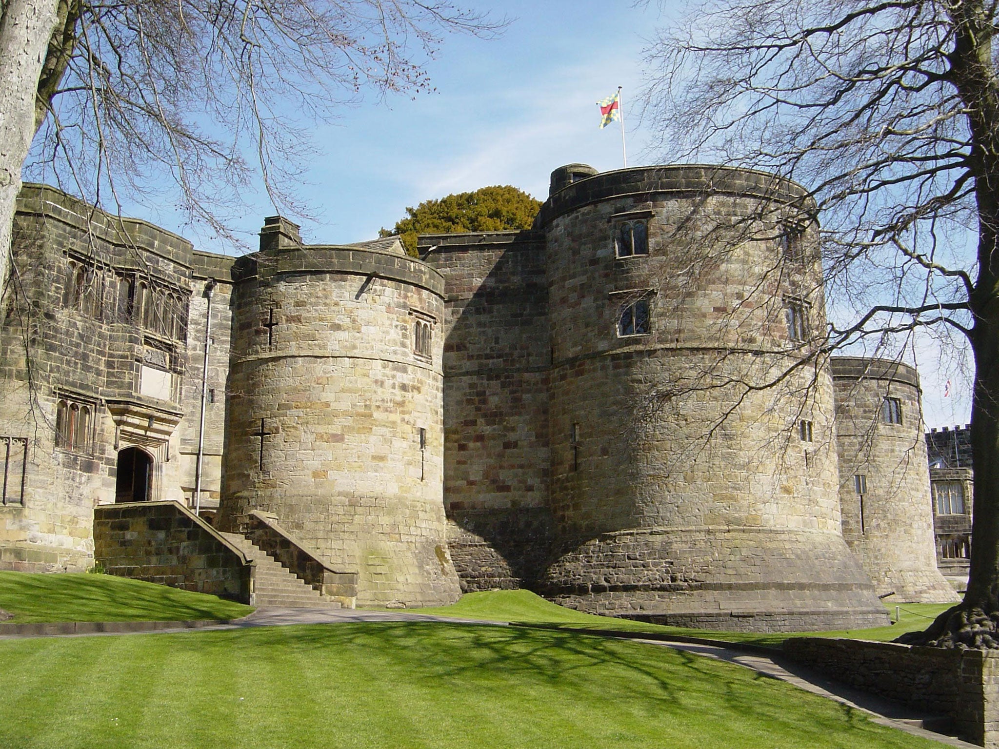 On the lookout: Skipton’s well-preserved medieval castle