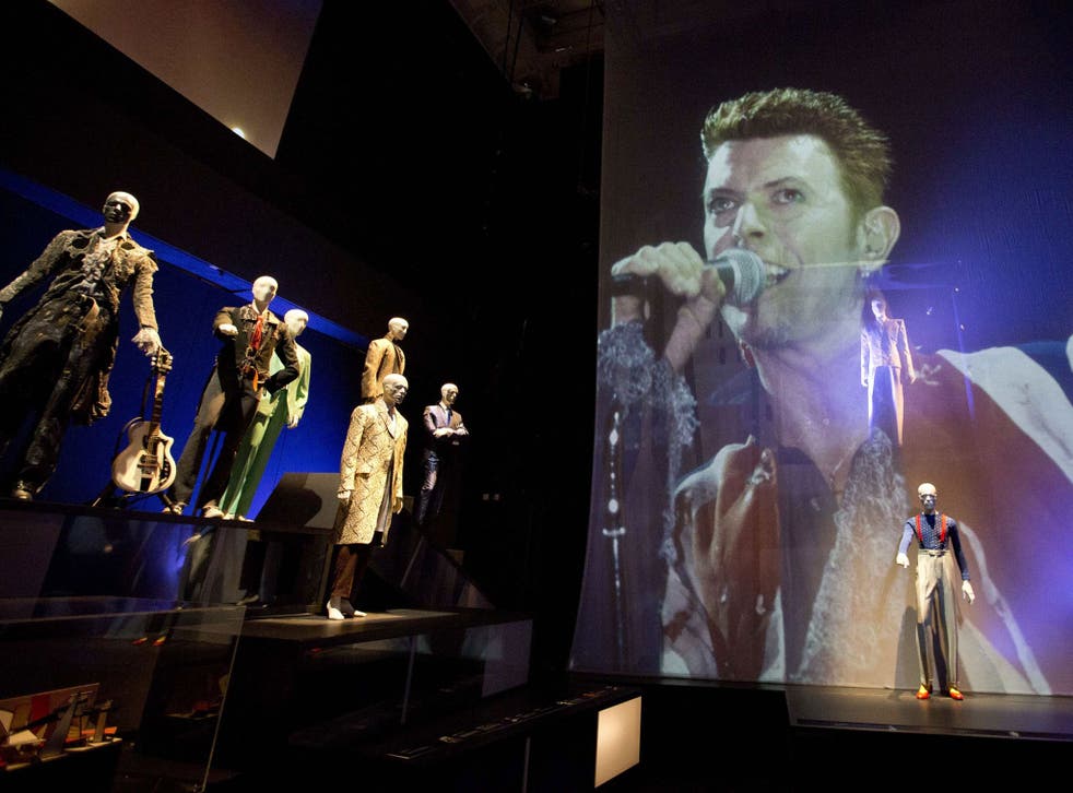 Changes: Bowie’s stage costumes show a career in development