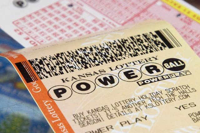 A Powerball form and purchased ticket