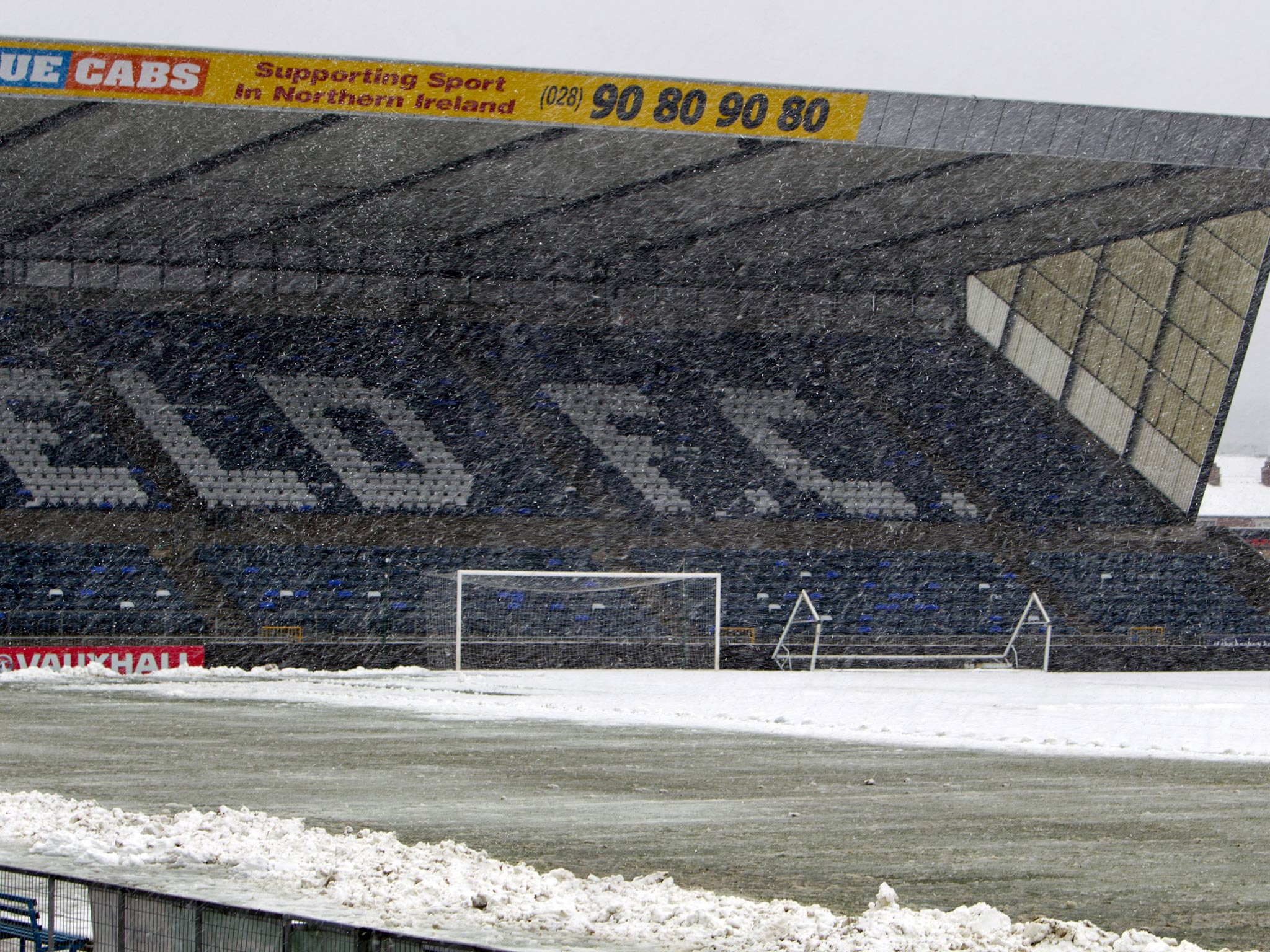 A view of the conditions at Windsor Park