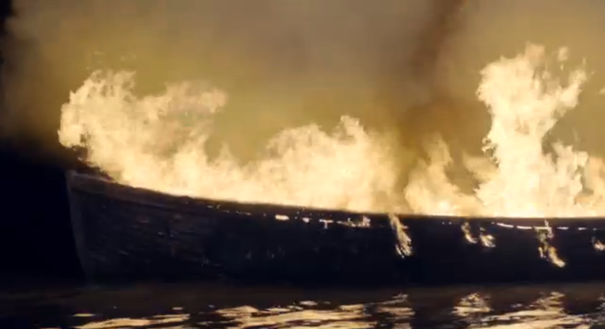 The burning boat in Broadchurch has forced Viking River Cruises to pull out of sponsorship for now