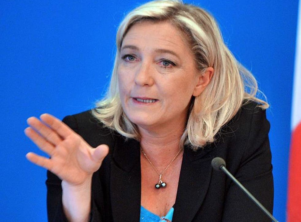 Marine le Pen, leader of France's National Front