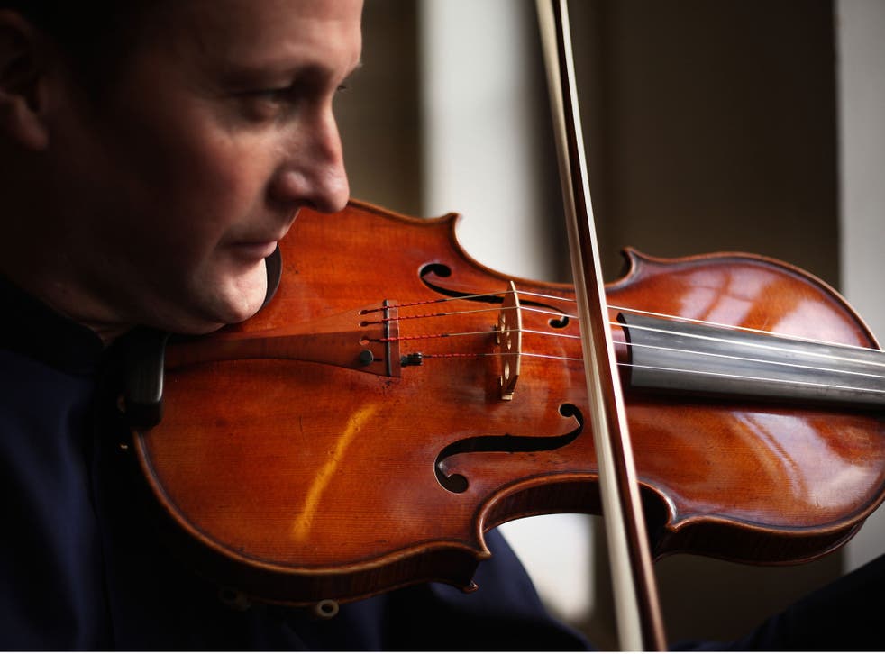 Police announced today that the violin uncovered in Sofia is a training replica of little value. Unlike this rare 'Archinto' Stradivarius Viola, played by Philip Dukes