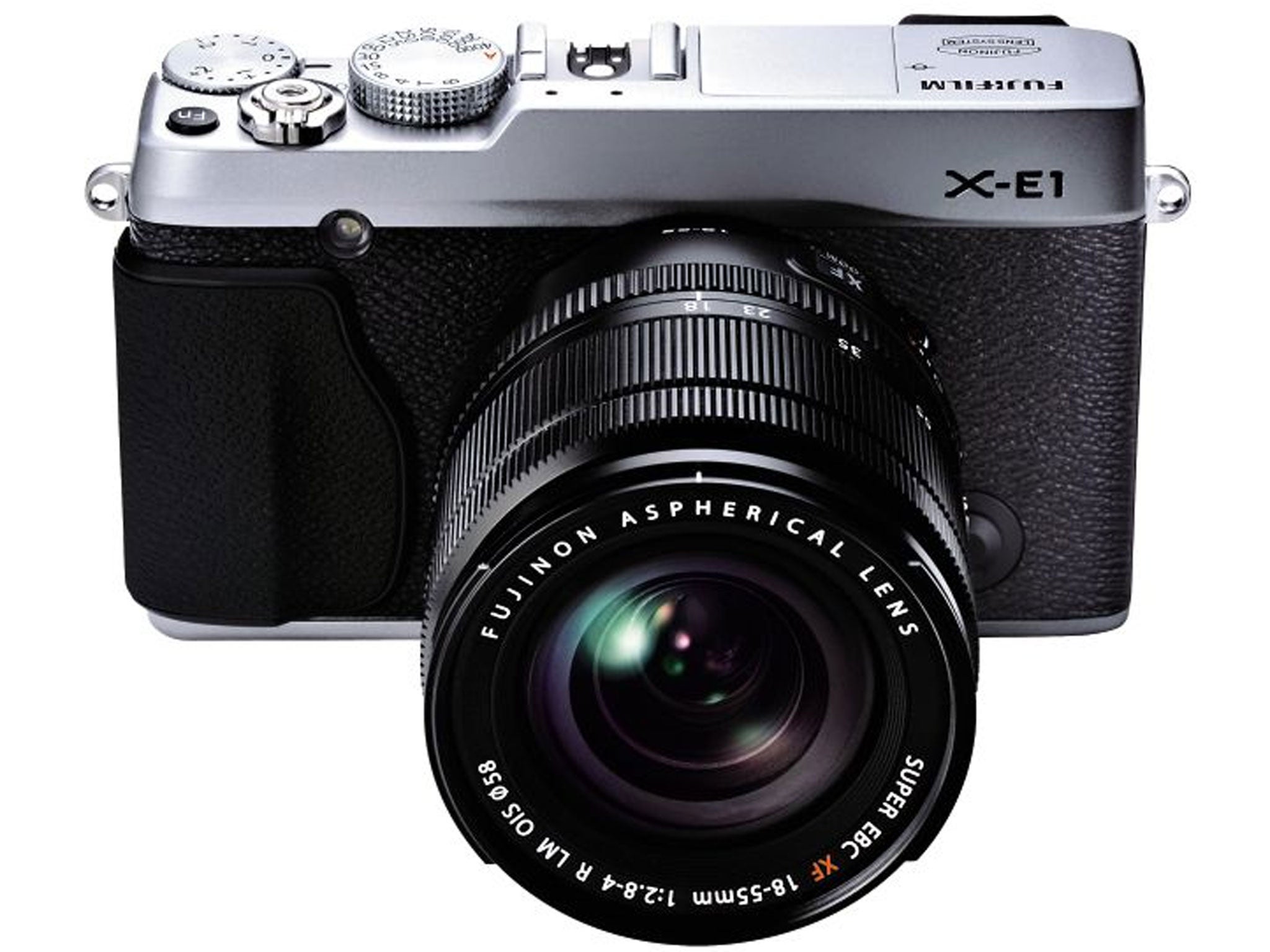 Fujifilm x-e1: Price: £1,049 with XF 18-55mm lens (currys.co.uk); Sensor 16MP X-Trans CMOS; ISO speed range 100-25600; HD video Full HD 1080p