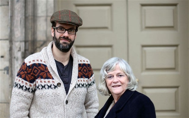 Marcus Brigstocke and Anne Widdecombe in Are You Having A Laugh?