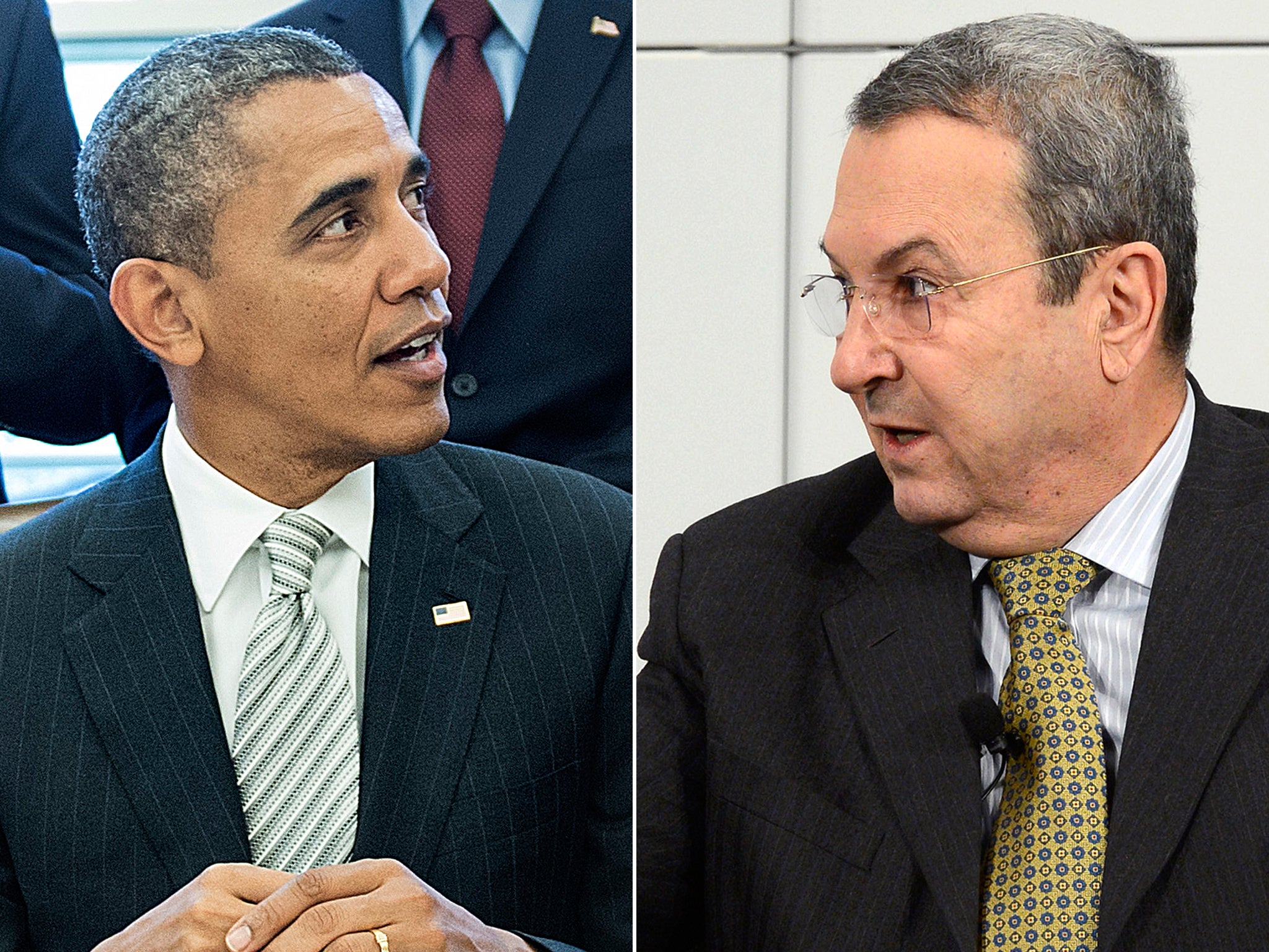 Ehud Barak, right, was notable by his absence at all the official functions during Barack Obama's visit to Israel last week