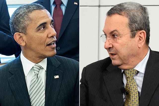 Ehud Barak, right, was notable by his absence at all the official functions during Barack Obama's visit to Israel last week