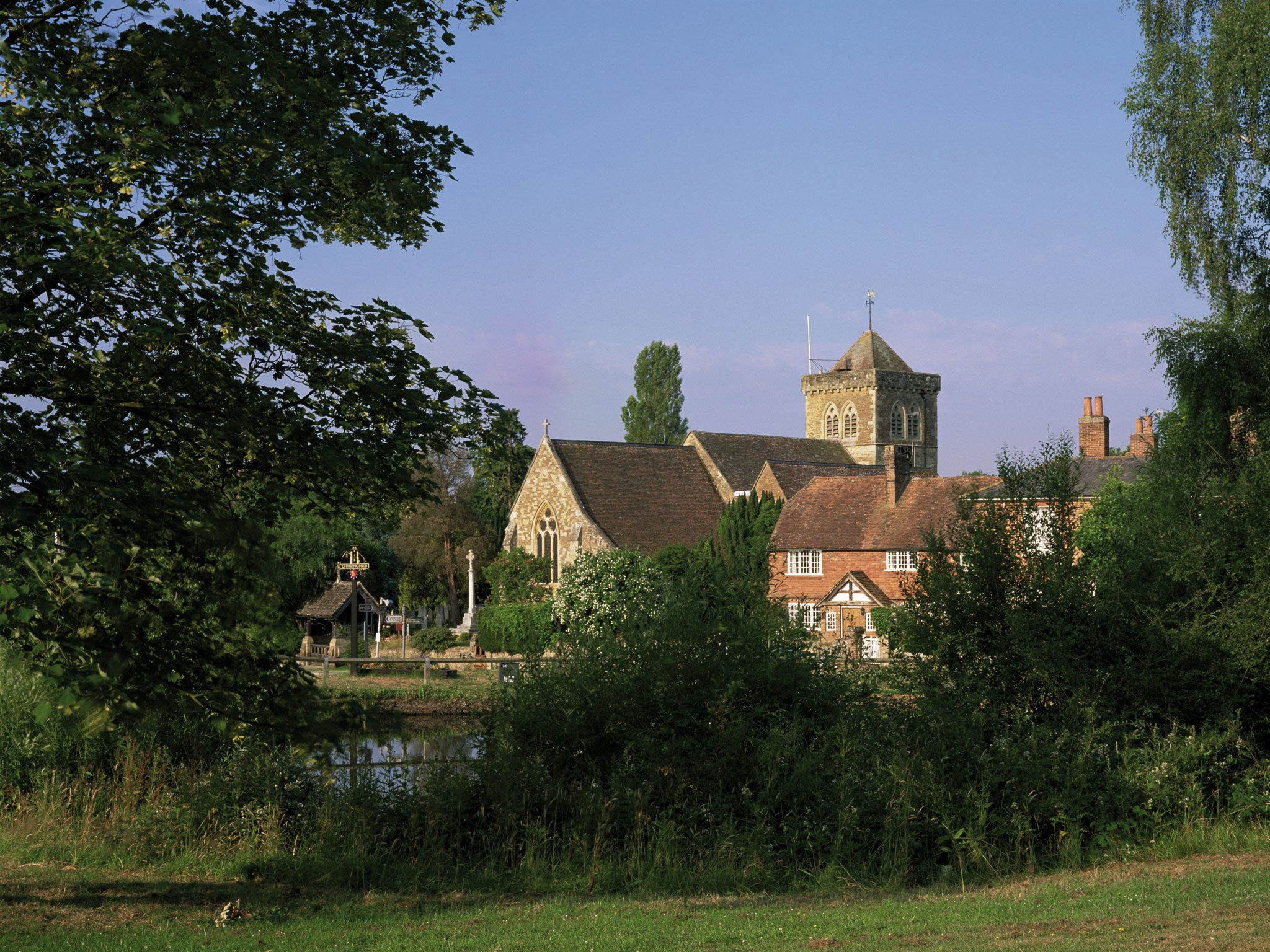 Waverley residents – such as those in Chiddingfold, pictured – experience the highest living standards in rural Britain, according to a study