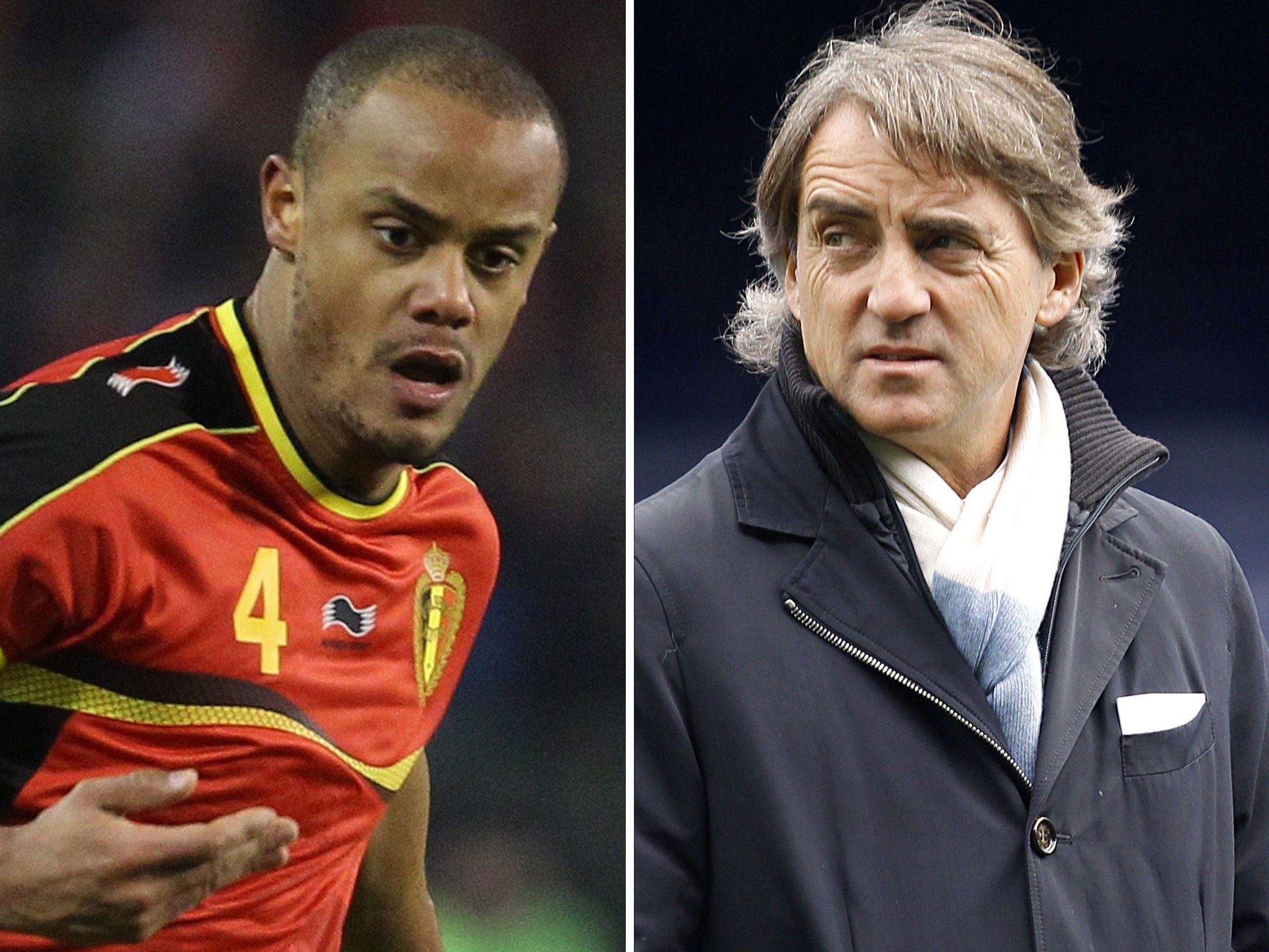 Roberto Mancini said Vincent Kompany should remember who pays his wages