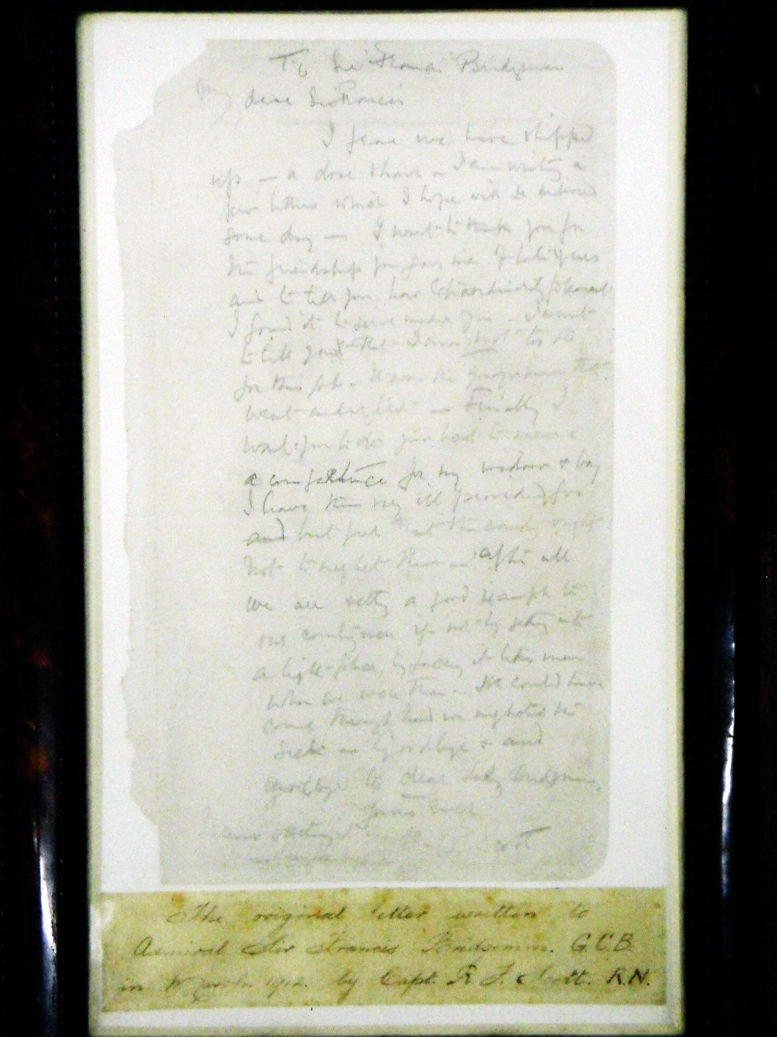Captain Robert Scott's last letter