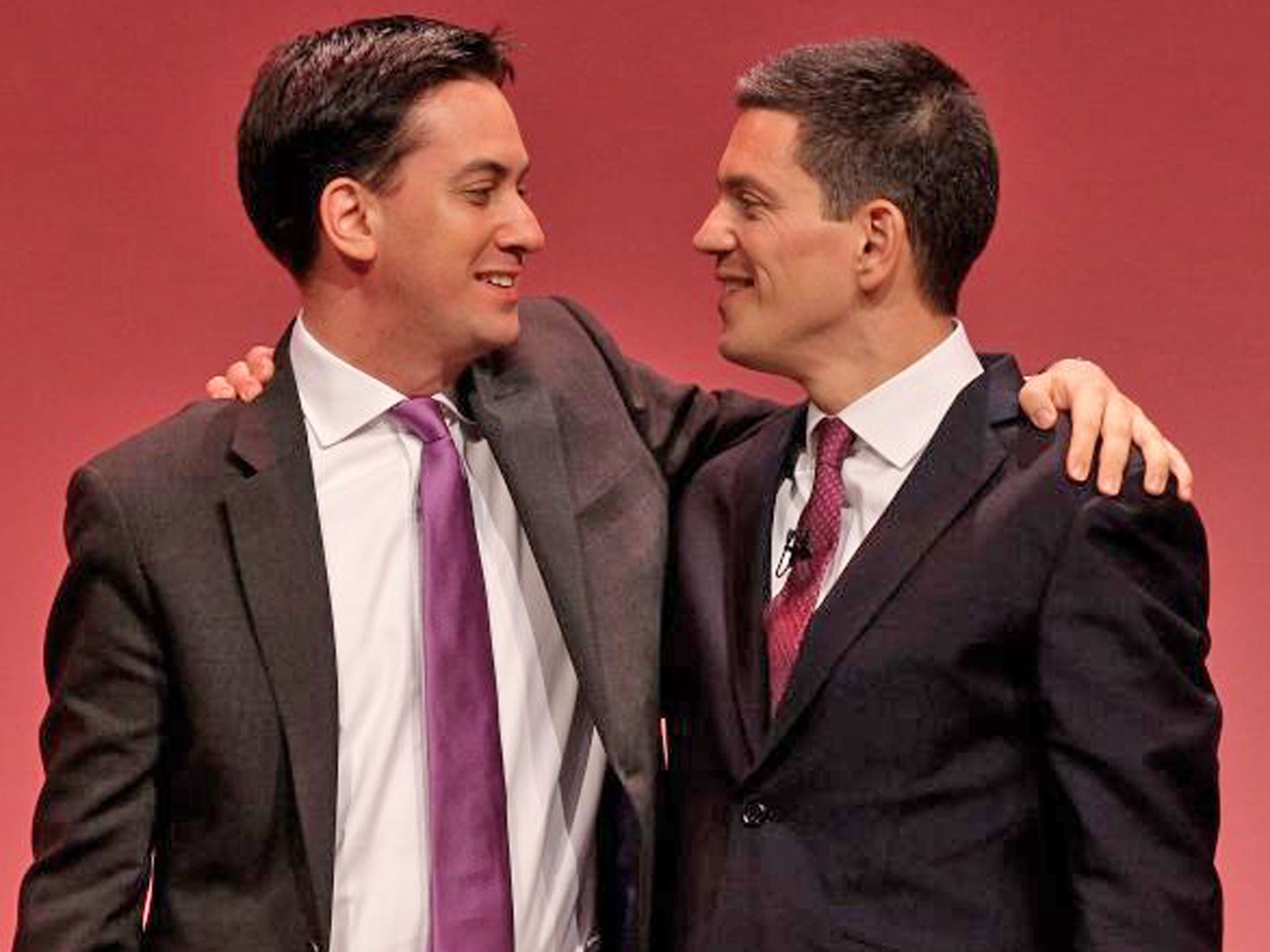 Ed and David the Labour Miliband brothers