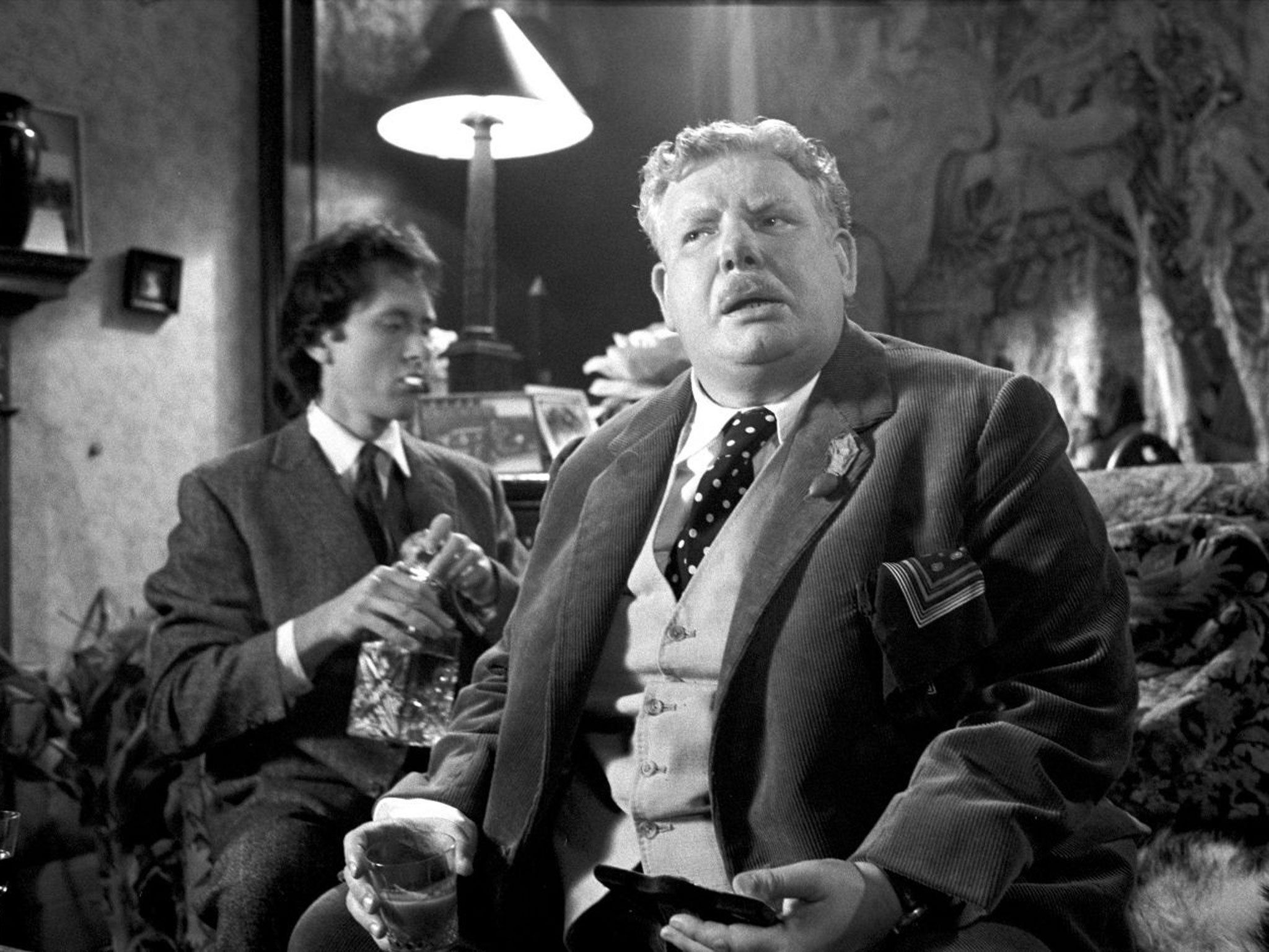Richard Griffiths in Withnail and I alongside Richard E Grant (1987)