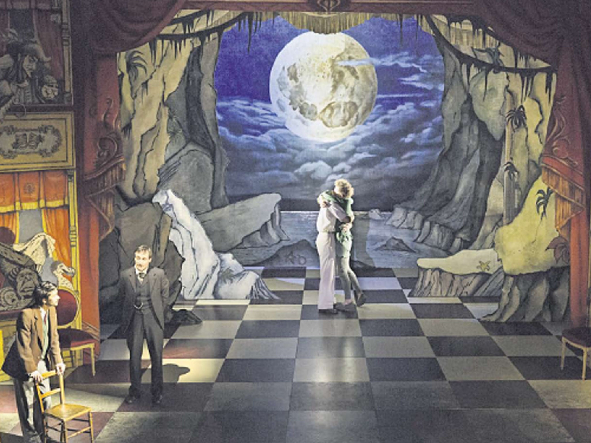 Christopher Oram’s spectacular set enriches Peter and Alice