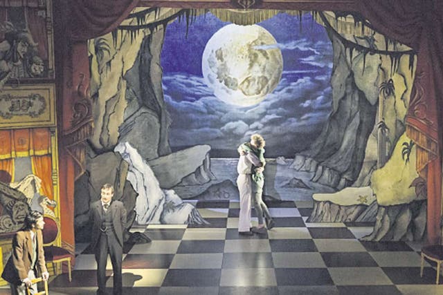 Christopher Oram’s spectacular set enriches Peter and Alice