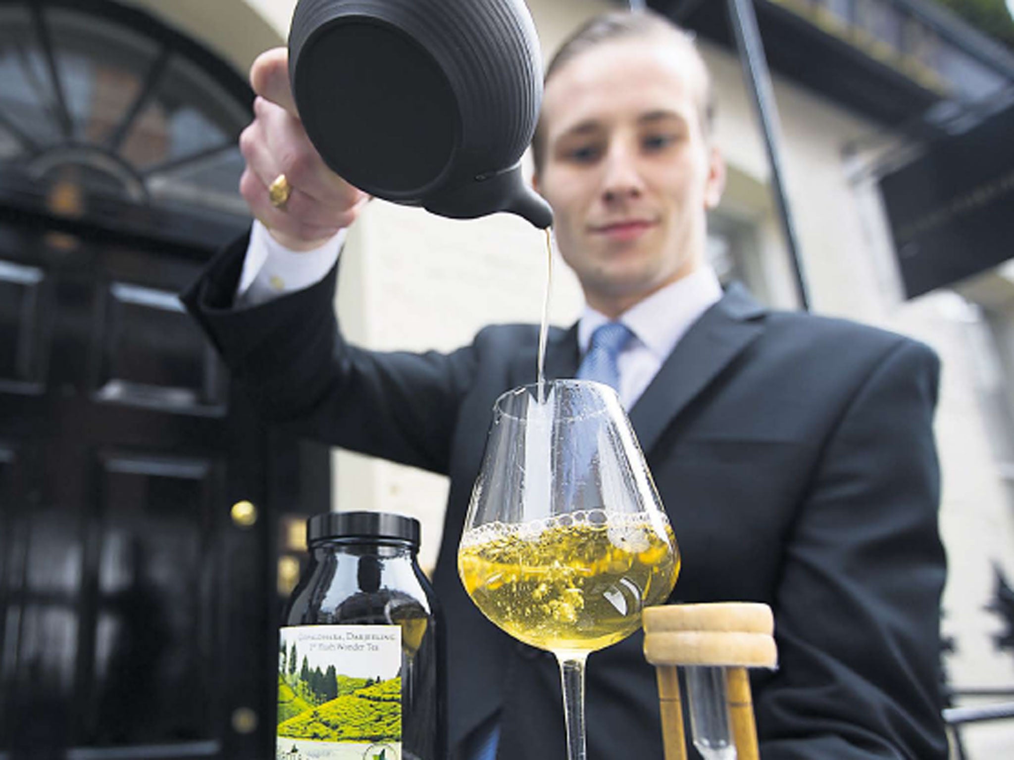 A speciality Darjeeling tea brewed at Gauthier Soho in London