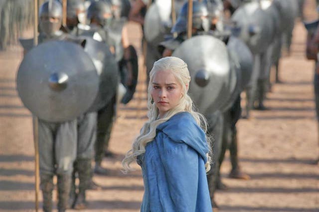 In demand: Emilia Clarke as Daenerys Targaryen in Game of Thrones