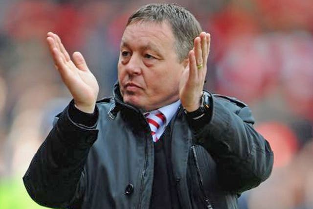 Out of luck: Forest’s manager Billy Davies said his side deserved to win