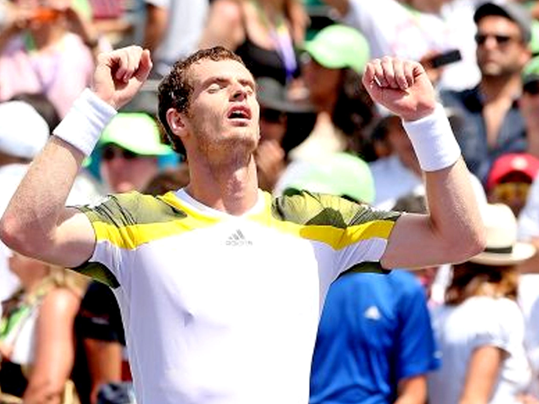 Briton up to second in the world after hard-fought victory over Ferrer in final of Miami Masters