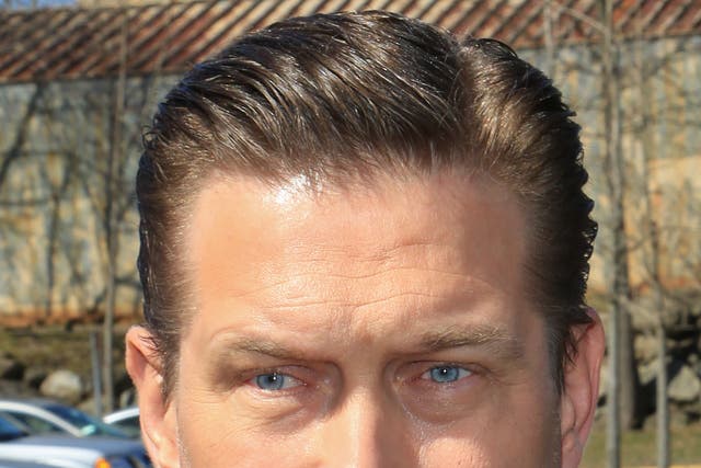 Actor Stephen Baldwin addresses the media after pleading guilty to a charge of repeated failure to file income taxes at Rockland County Courthouse 