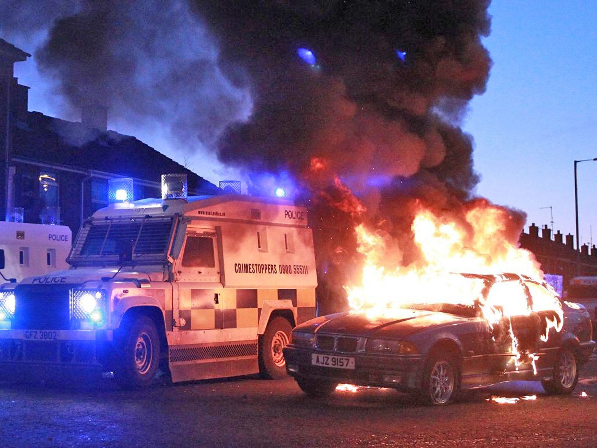 Protests over the use of the Union Flag turned violent in January