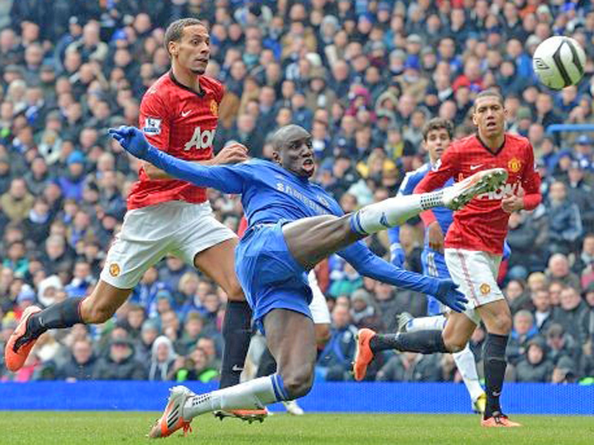 Chelsea’s Demba Ba clinches his side’s 1-0 FA Cup victory over United