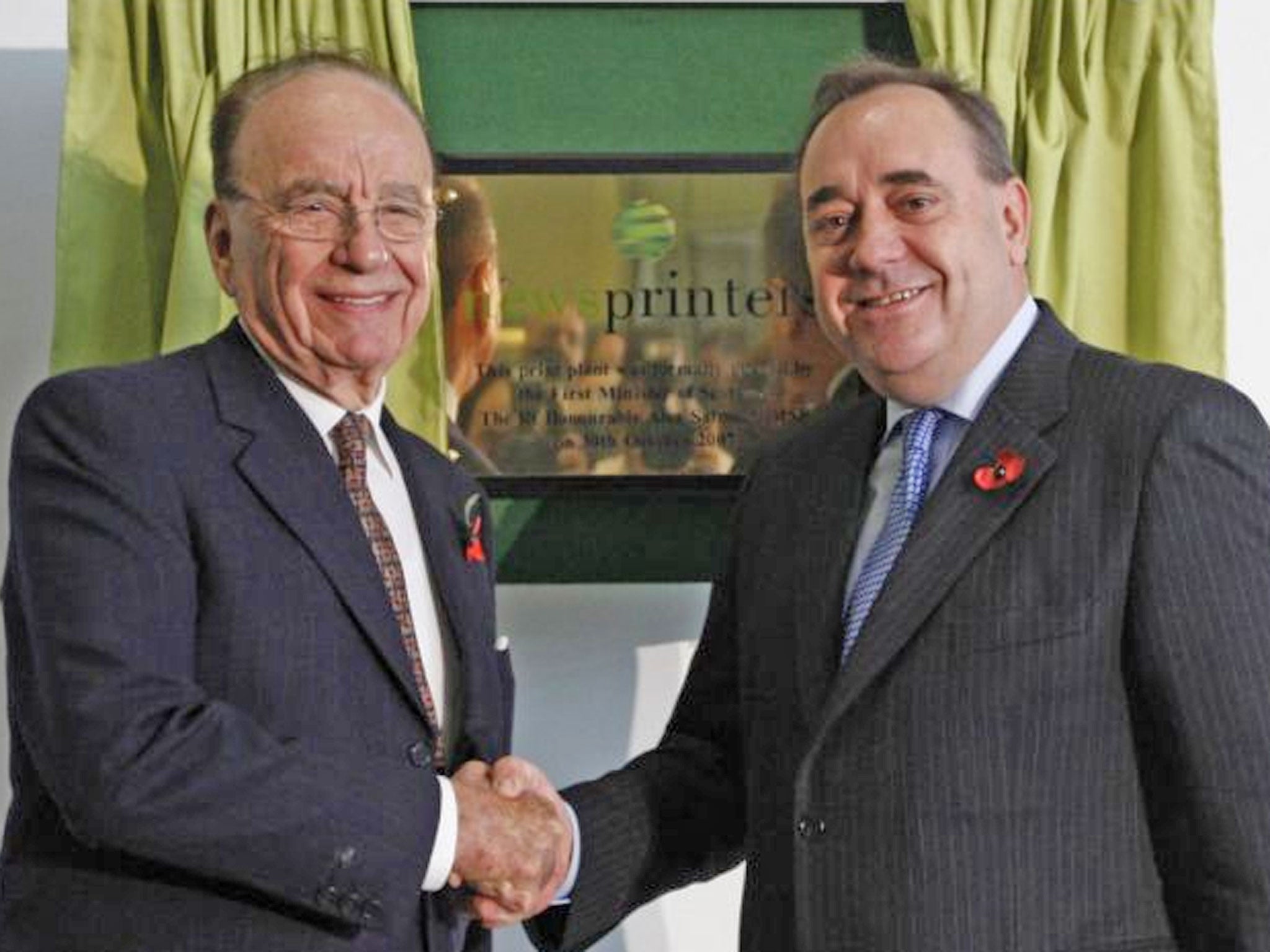 Rupert Murdoch had previously referred to Alex Salmond as ‘the most brilliant politician in the UK’