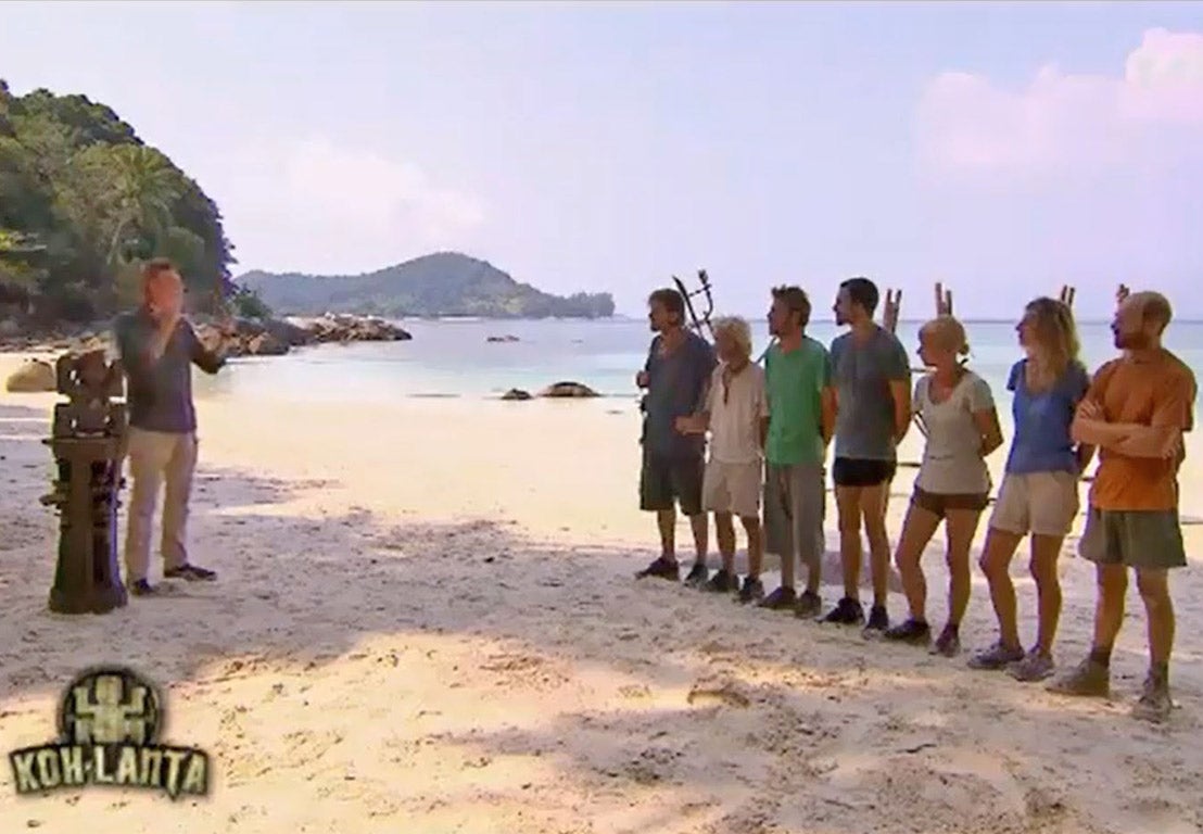 A still image from the popular French reality show Koh-Lanta, the 16th series of which has been abandoned after a contestant died