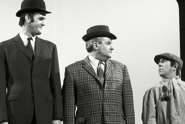 ‘I know my place,’ says Ronnie Corbett to John Cleese and Ronnie Barker in 1966’s Class Sketch on ‘The Frost Report’
