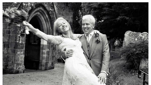 An 'admirably restrained' John Walsh and his bride
