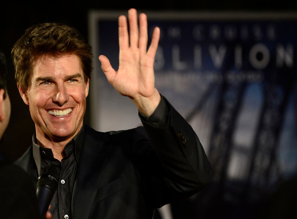Tom Cruise promotes his new film Oblivion