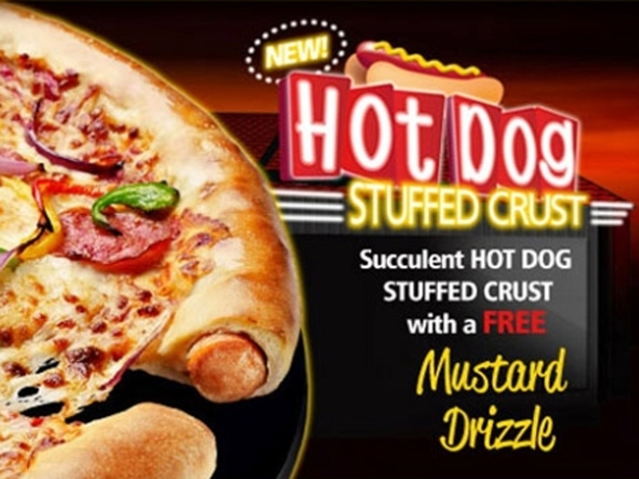 Punters have been devouring Domino's hot dog stuffed-crust pizza in huge numbers
