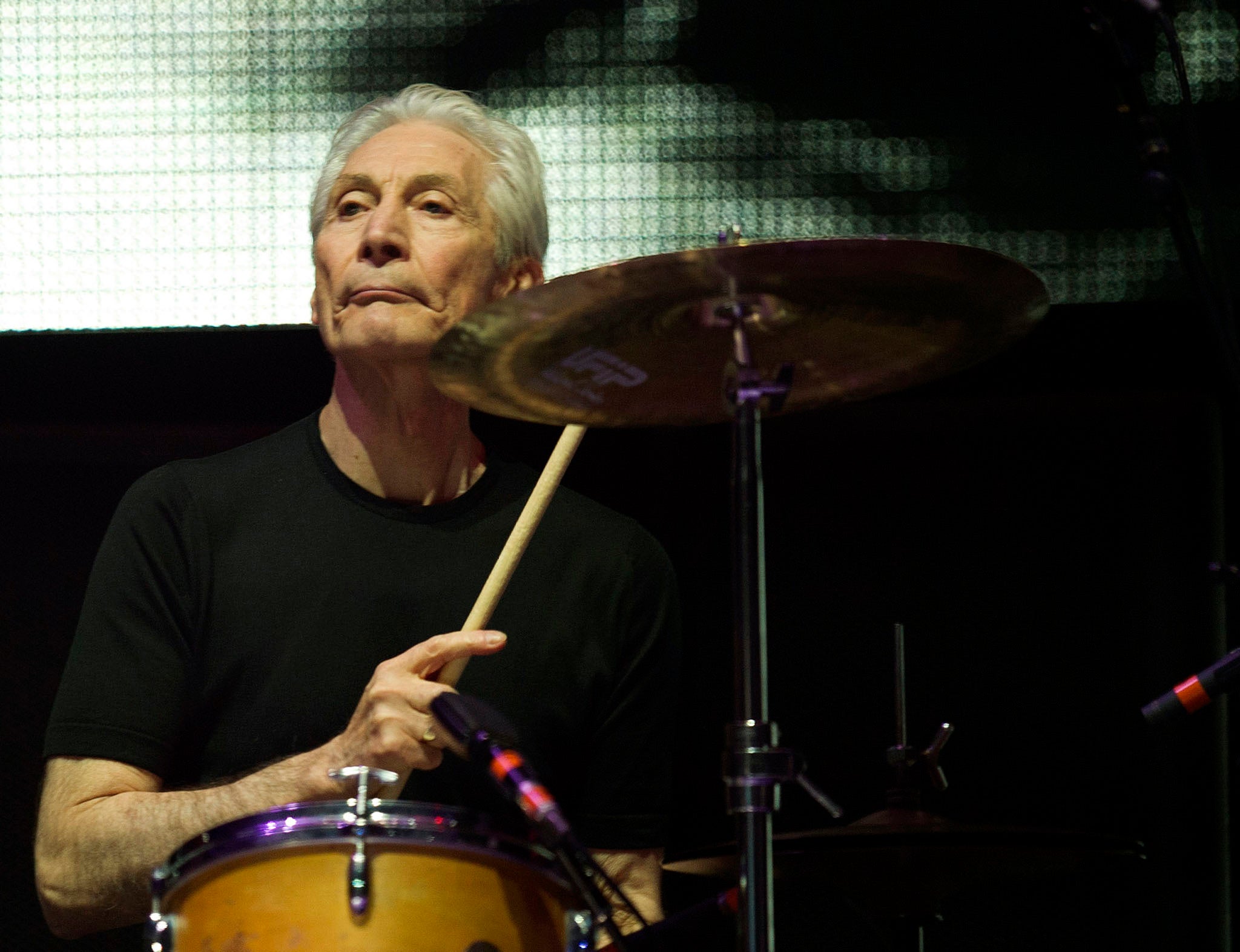 Charlie Watts of the Rolling Stones isn't keen on playing Glastonbury because of the wind