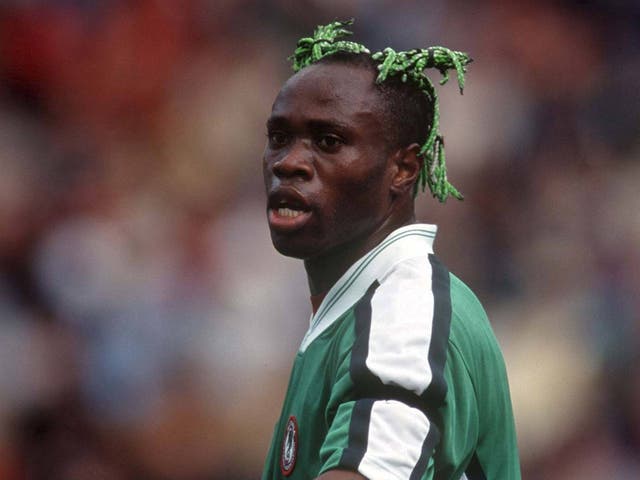 Taribo West pictured at the 1998 World Cup. According to Zecevic he would have been 36, rather than 24 as people believed