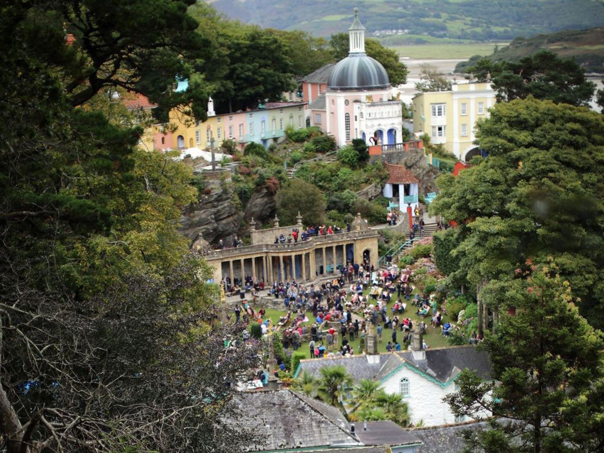 Small is beautiful: Festival Number 6 is held in Portmeirion, Wales, where The Prisoner was filmed