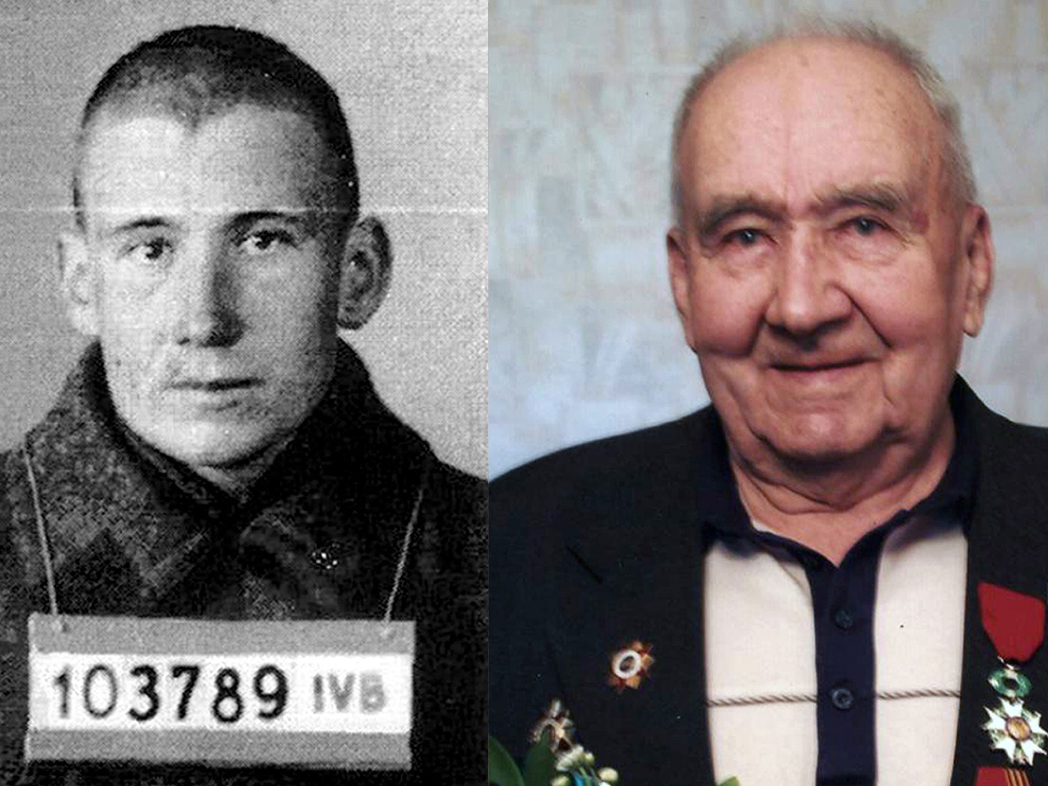 Nikolai Vasenin in 1942 during his imprisonment, and today