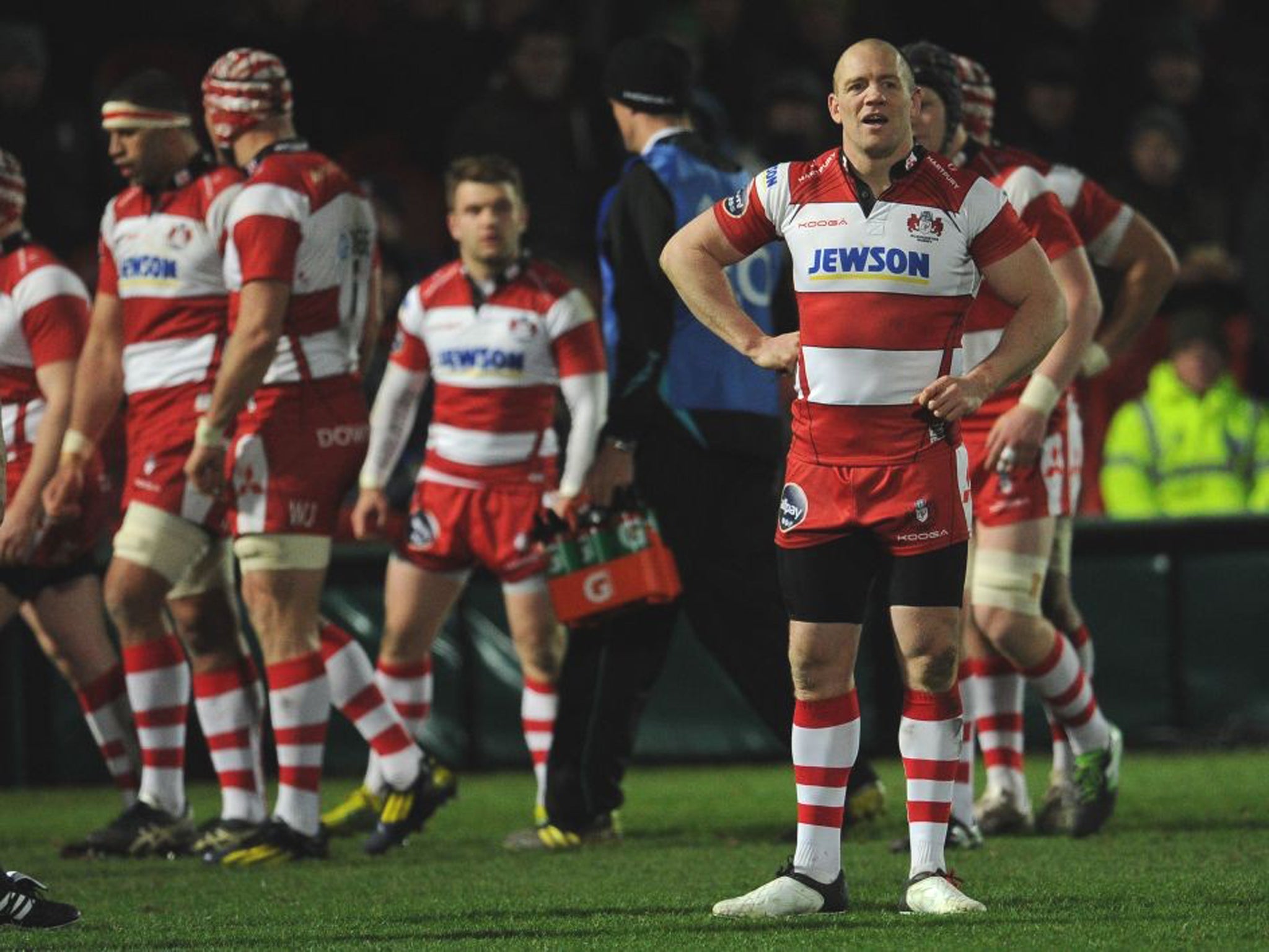 Mike Tindall ended up dejected despite scoring an early try