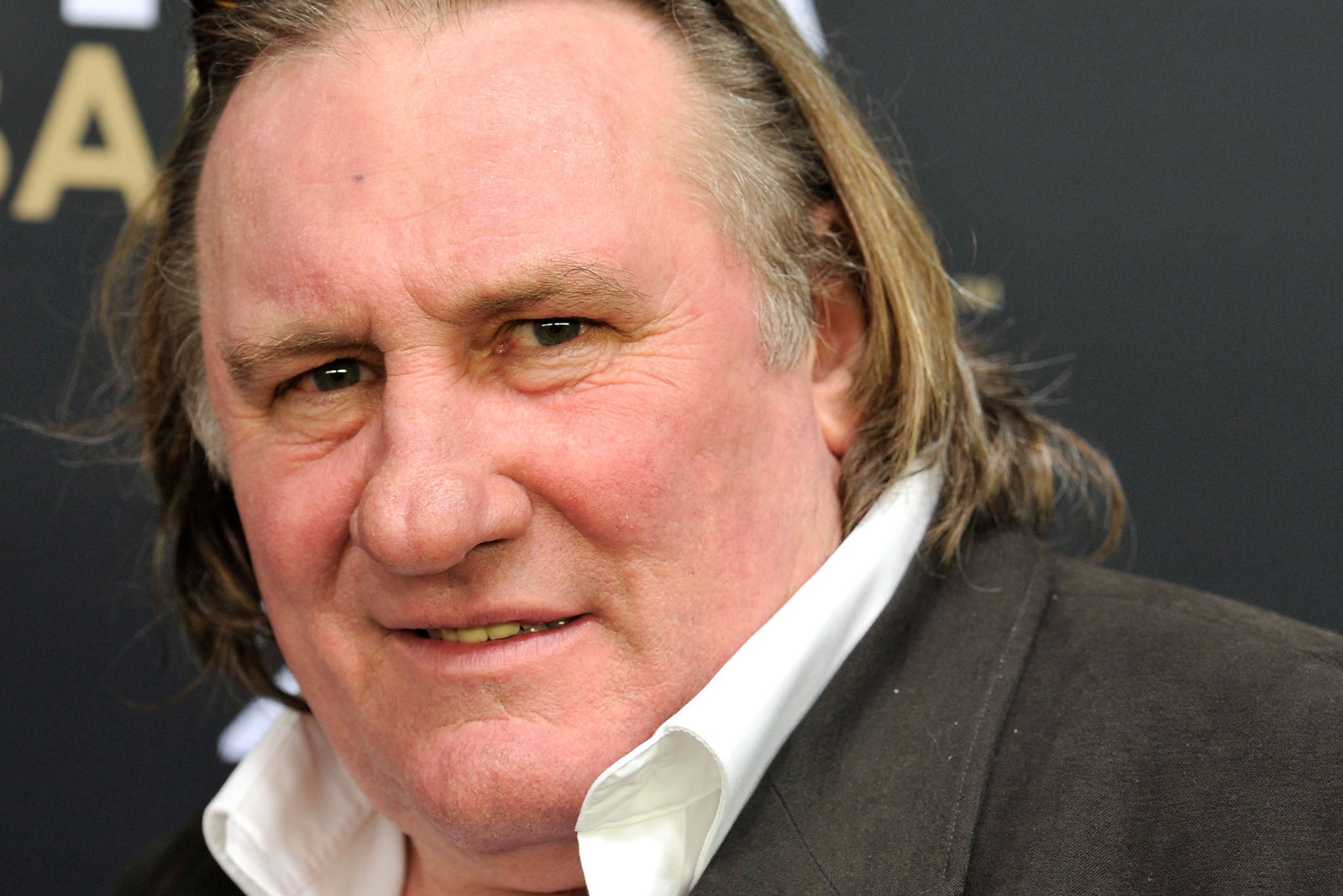 The actor Gerard Depardieu who failed to turn up to a court date on drunk driving charges