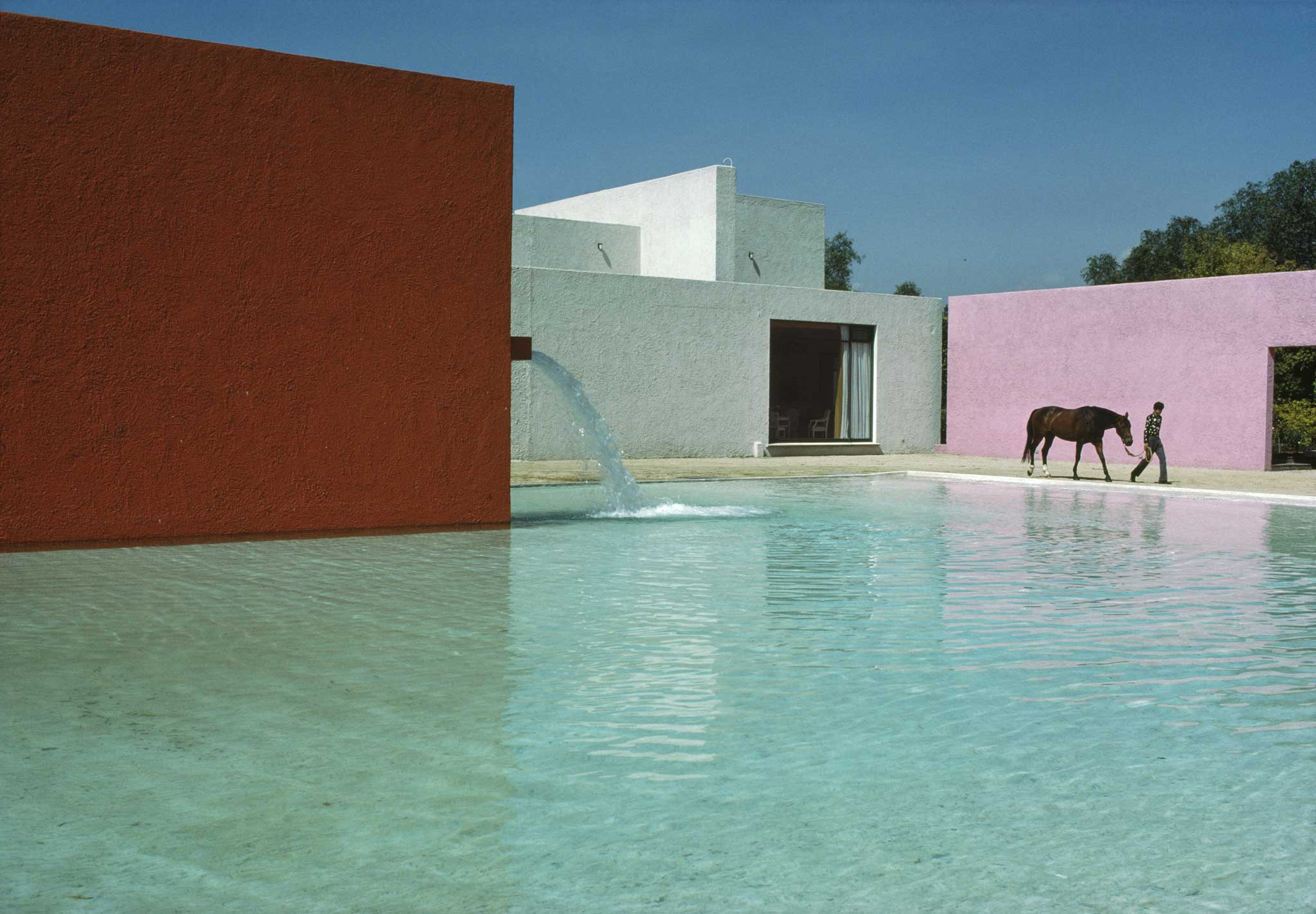 This 1976 shot of Mexico's San Cristobal stables has a formalist beauty to match anything in two shades