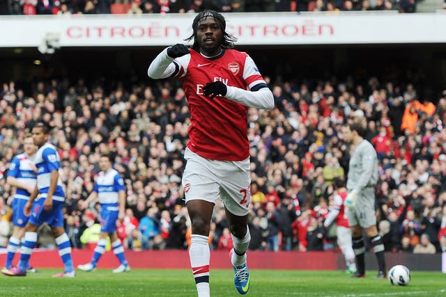 Gervinho will be looking to score in his third consecutive game for the Gunners