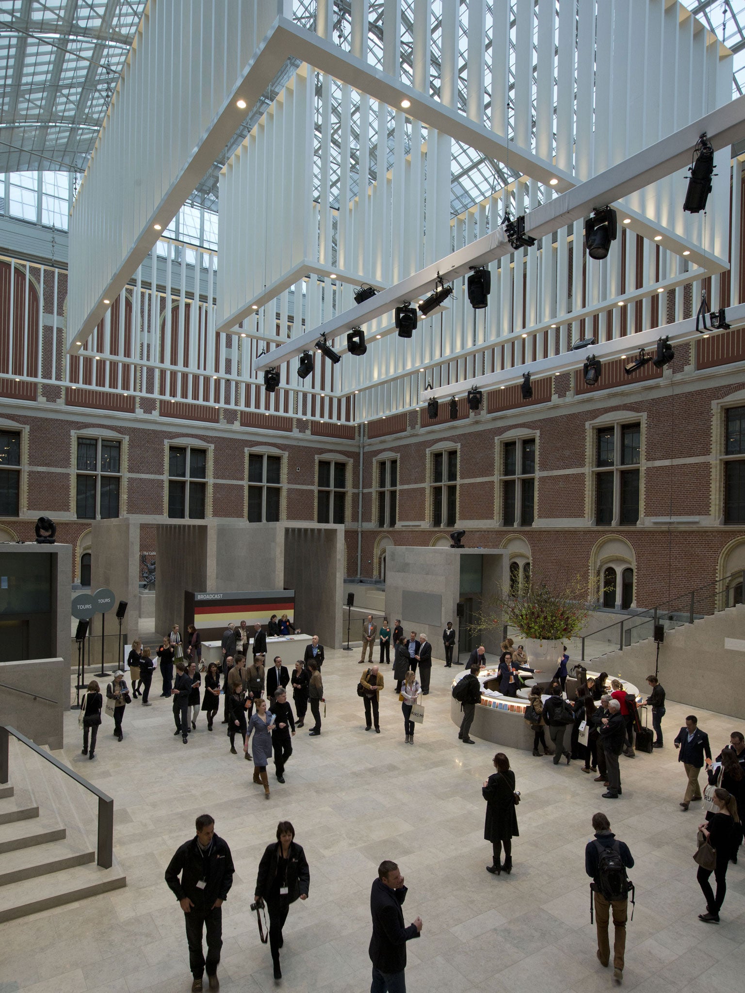 Light box: The new atrium opens up and illuminates the Rijksmuseum