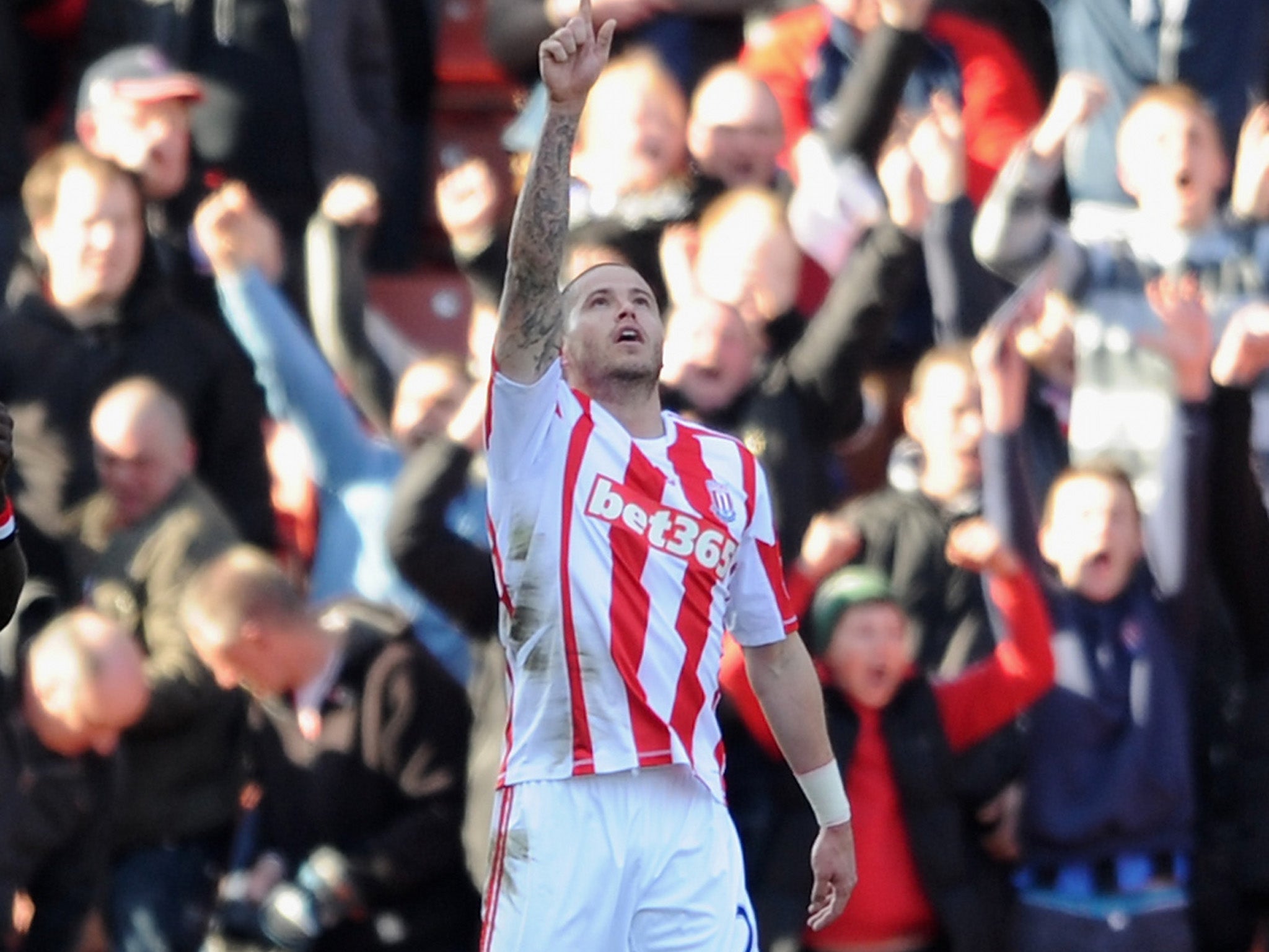 Michael Kightly's goal for Stoke wasn't enough to keep his side afloat
