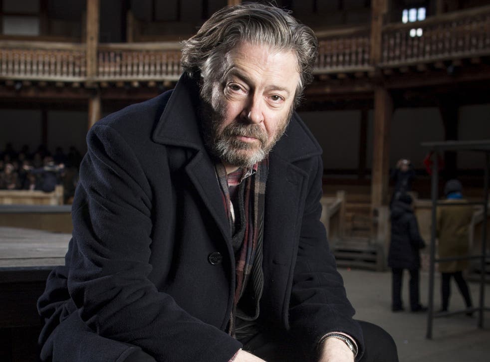 In the round: Roger Allam at Shakespeare's Globe theatre. 'Half the audience have to stand, but they have the best view, and it only costs them a fiver'