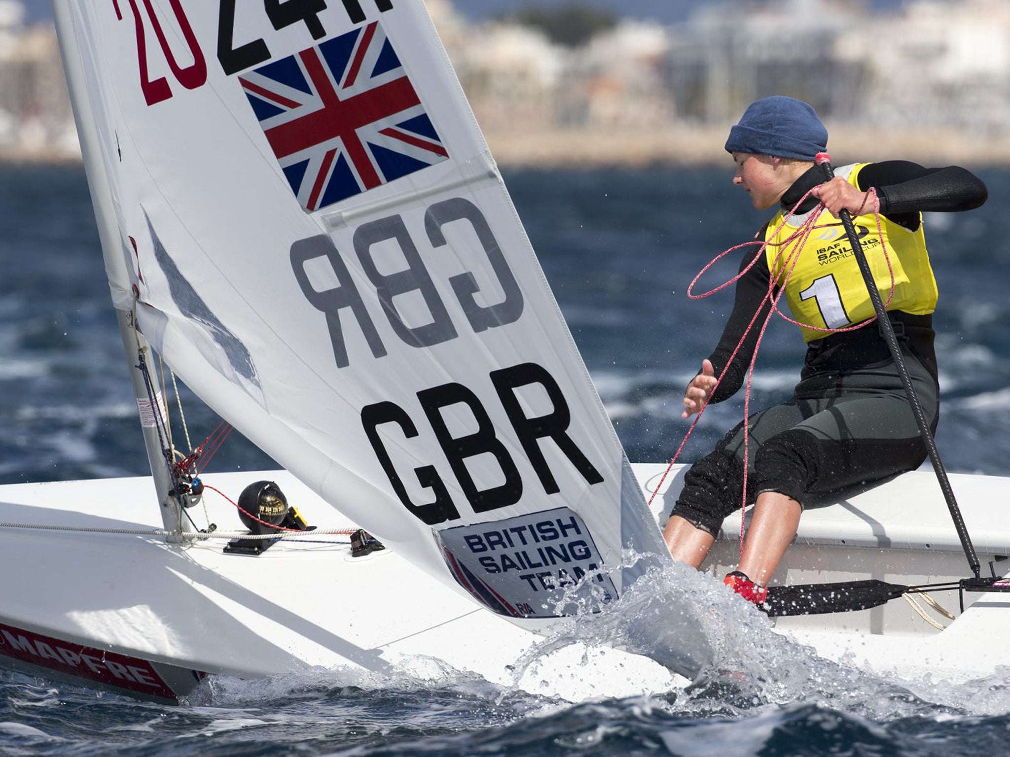 Established campaigner Alison Young put in a steely performance in the Laser Radial event