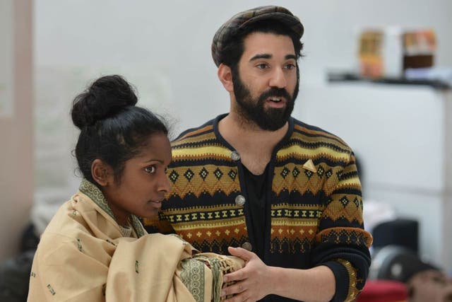 A passage from India: Anneika Rose and Ray Panthaki in rehearsals for Tanika Gupta’s play, ‘The Empress’