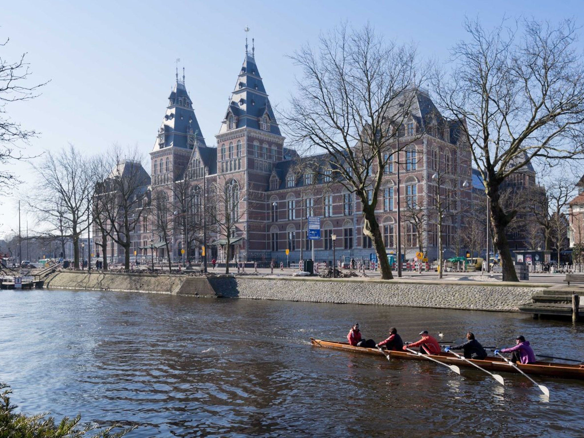 The Rijksmuseum from the canal